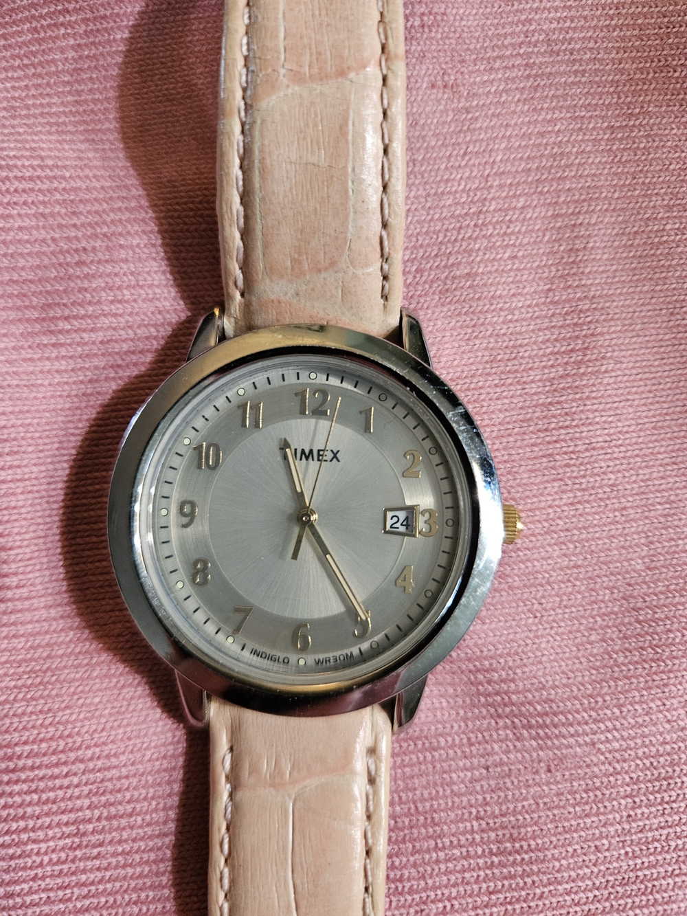 Vintage Timex Indiglo Leather Watch